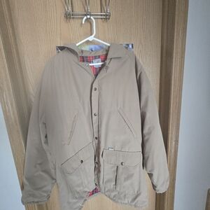 Vintage Carhartt 100 Year Anniversary Tan Fleece Lined Jacket Size Large